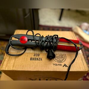 CHI Red and Black Hair Straightener